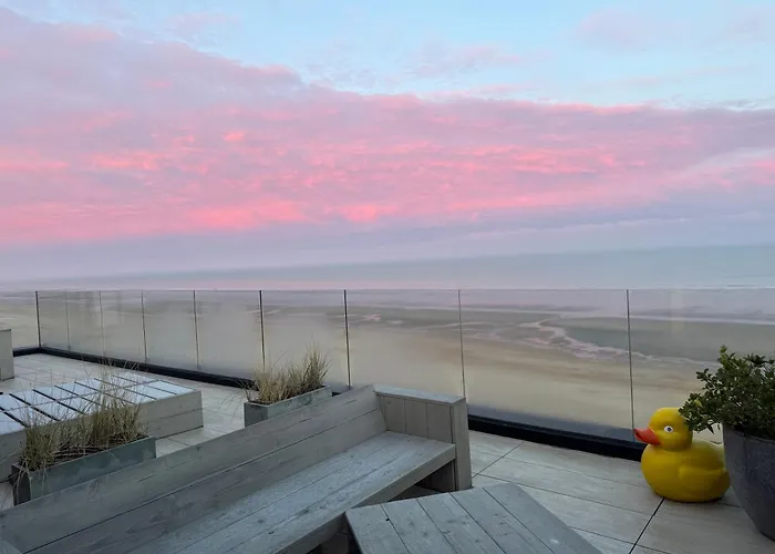 Penthouse Panoramisch Zeezicht - Grote Terrassen - 180m2 - 8p - 5 Sterren Apartamento